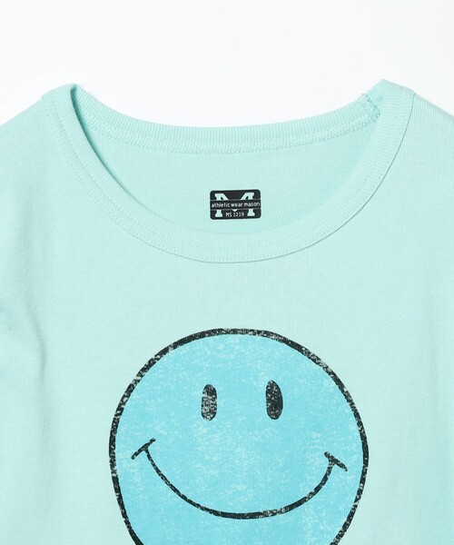 Ray BEAMS（レイビームス）の「【別注】athletic wear MASON / スマイル ロングスリーブT（Tシャツ/カットソー・レディース・ホワイト/サックスブルー・ONE SIZE）」の7枚目の写真