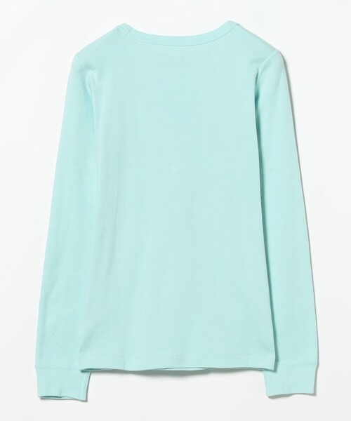 Ray BEAMS（レイビームス）の「【別注】athletic wear MASON / スマイル ロングスリーブT（Tシャツ/カットソー・レディース・ホワイト/サックスブルー・ONE SIZE）」の9枚目の写真