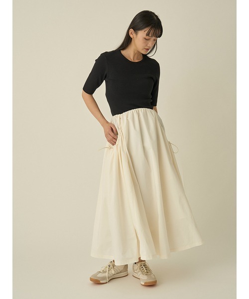 emmi ニットドッキングワンピース emmi（エミ）の「【emmi atelier】アメスリニットドッキング