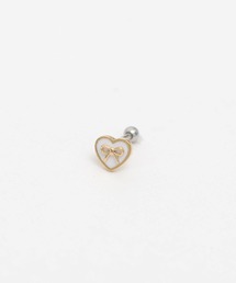 リボンデザイン ピアス(片耳用) ribbon earring silver925 りぼん片耳ピアス #LJ20015P | LANIE