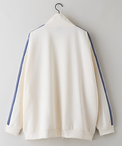 THRASHER(スラッシャー)の「【THRASHER/スラッシャー】ジャガードテープ サイドライン ジャージトラックジャケット(ジャージ・メンズ・ホワイト/ブラック・MEDIUM/X-LARGE/LARGE)」の6枚目の写真