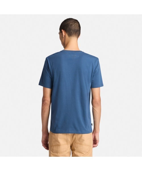 Timberland(ティンバーランド)の「メンズ 半袖 フローラル ワードマーク ロゴ Tシャツ(Tシャツ/カットソー・メンズ・ネイビー・XX-LARGE/XXX-LARGE/X-SMALL/X-LARGE/SMALL/MEDIUM/LARGE)」の3枚目の写真