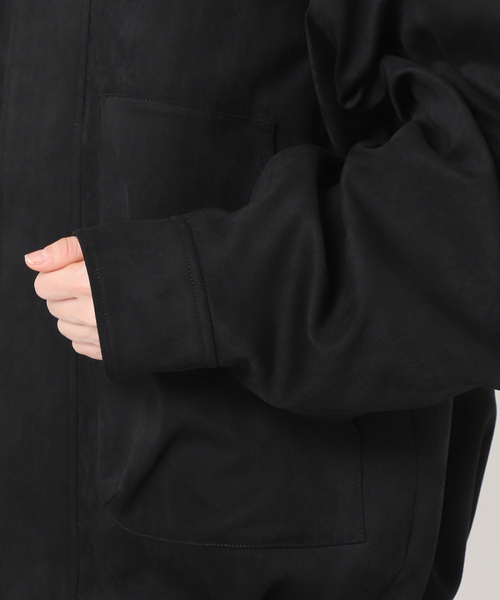 CITYSHOP（シティーショップ）の「FAUX SUEDE VOLUME ブルゾン（ブルゾン・レディース・ブラウン系その他/ブラック・FREE）」の22枚目の写真