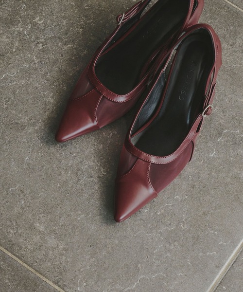 ANDRESD(アンドレスド)の「ポインテッドトゥシューズ / pointed toe shoes(パンプス・レディース・ボルドー/ベージュ/ブラック・37/36/39/38)」の13枚目の写真