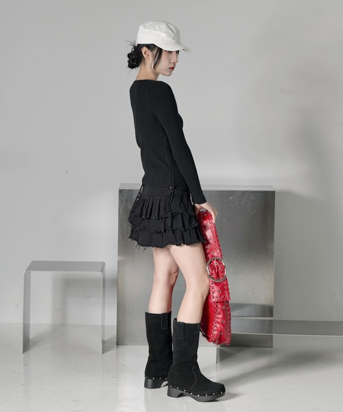 韓国ストリート♡ビッグバッグ ユニークなフォルム/追跡有 EF DOM TO DO デイバック リュック × プロスケーター奇跡の中浦