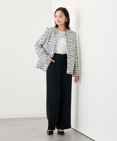 ANAYI（アナイ）の「ダブルクロスサスペンダーパンツ（その他パンツ・レディース・アイボリー/ブラック/ネイビー・36/38/34）」の11枚目の写真