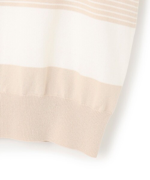 23区 S(ニジュウサンクチイサイサイズ)の「【洗える】コットンポリエステルストレッチ ショート ニット(ニット/セーター・レディース・ネイビー系1/ベージュ系1・32)」の15枚目の写真