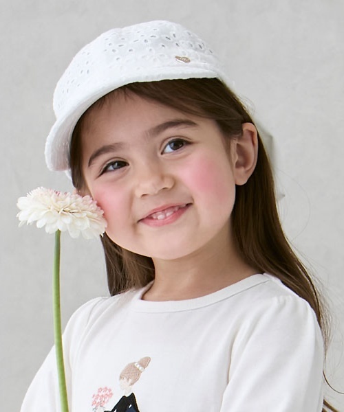 セール】日除けリボン付きキャップ（キャップ）｜petit main