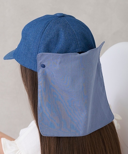 petit main（プティマイン）の「日除けリボン付きキャップ（キャップ・キッズ・ライトピンク/アイボリー/ベージュ/ブルー・54cm/50cm/52cm）」の11枚目の写真