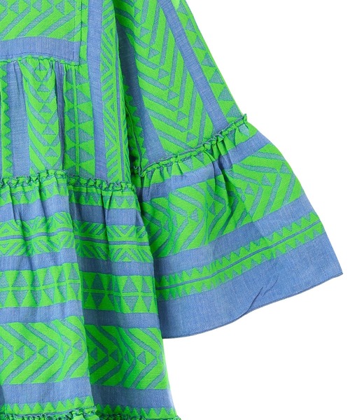 ROSE BUD(ローズバッド)の「【ROSE BUD別注】(DEVOTION TWINS)LONG SLEEVE TIERD DRESS(ワンピース・レディース・グリーン・ONE SIZE)」の4枚目の写真