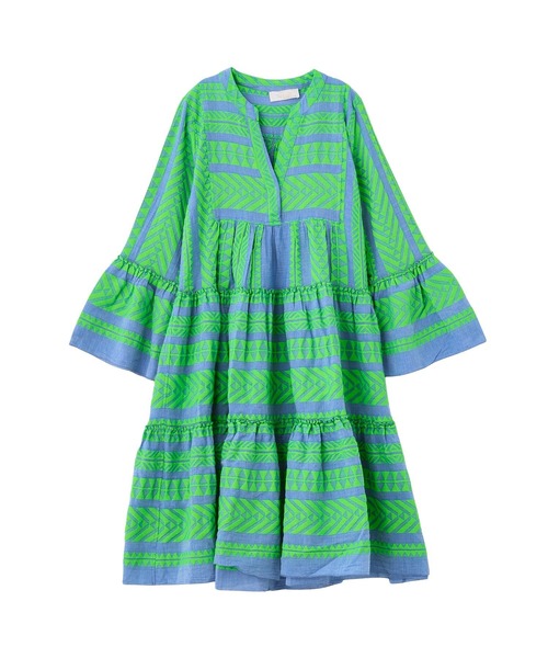 ROSE BUD(ローズバッド)の「【ROSE BUD別注】(DEVOTION TWINS)LONG SLEEVE TIERD DRESS(ワンピース・レディース・グリーン・ONE SIZE)」の9枚目の写真