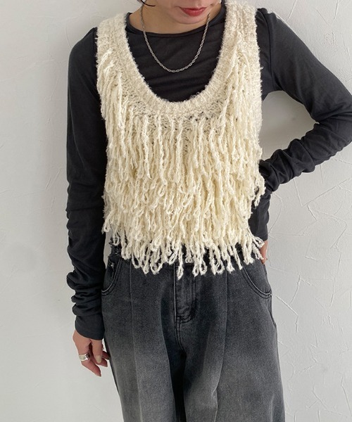 ECLAM(クラム)の「袖シャーリングシアーカットソー(Tシャツ/カットソー・レディース・ライトブルー/杢グレー/チャコール/アイボリー/ブラック・M)」の7枚目の写真