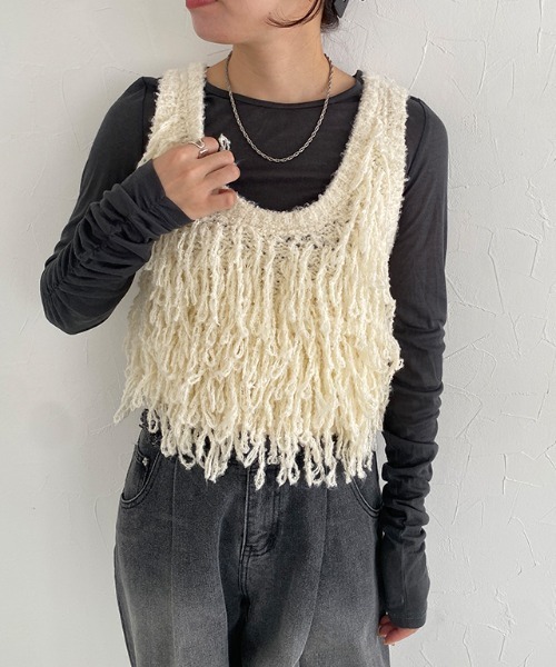 ECLAM(クラム)の「袖シャーリングシアーカットソー(Tシャツ/カットソー・レディース・ライトブルー/杢グレー/チャコール/アイボリー/ブラック・M)」の6枚目の写真