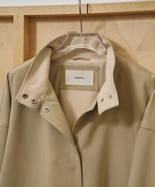 TODAYFUL（トゥデイフル）の「【TODAYFUL/トゥデイフル】Standcollar Warm Blouzon/スタンドカラーブルゾン（ブルゾン・レディース・サンドベージュ/ブラック・36/38）」の10枚目の写真