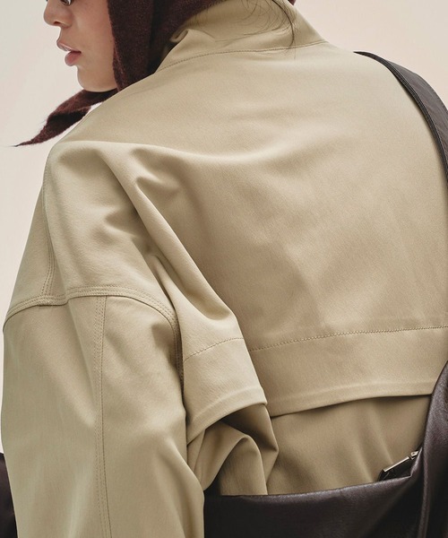 TODAYFUL（トゥデイフル）の「【TODAYFUL/トゥデイフル】Standcollar Warm Blouzon/スタンドカラーブルゾン（ブルゾン・レディース・サンドベージュ/ブラック・36/38）」の7枚目の写真