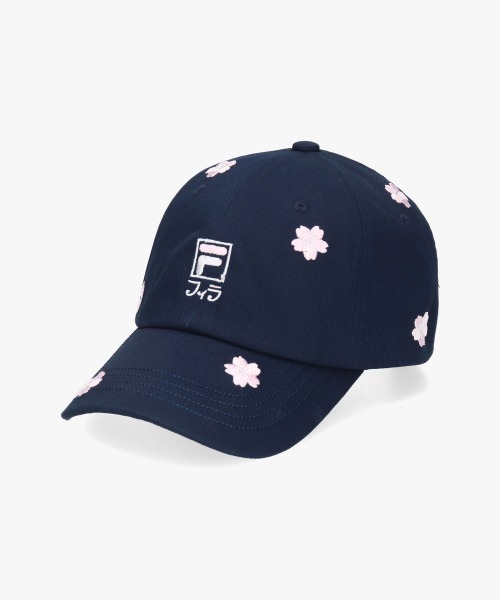 FILA(フィラ)の「FILA SAKURA 6P CAP / フィラ(キャップ・レディース・ベージュ/ネイビー/ブラック/ピンク・57~59cm)」の6枚目の写真