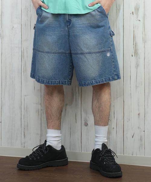 ELEMENT/エレメント ショートパンツ デニムショーツ ダブルニー