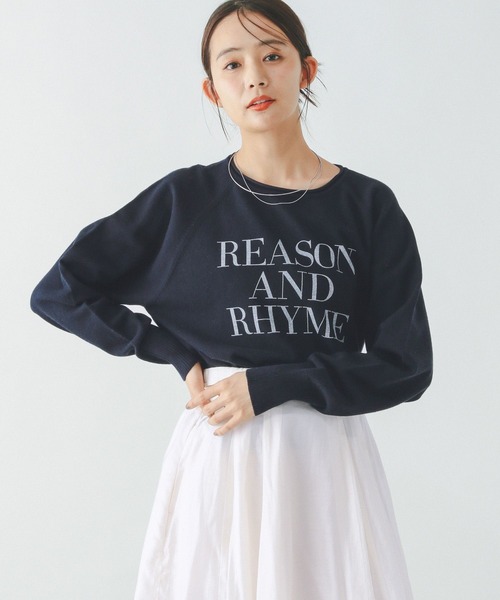 セール】ニットプリントプルオーバー長袖/286244（ニット/セーター