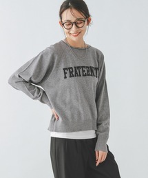 GLOBAL WORK | ニットプリントプルオーバー長袖/286244(ニット/セーター)