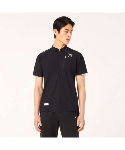OAKLEY(オークリー)の「オークリ― SKULL SYNCHRO HALVE HYBRID SHIRT / POLO SHIRT ポロシャツ/ GOLF ゴルフ/OAKLEY(シャツ/ブラウス・メンズ・ブラック/グレー・XL/L/M/S)」の2枚目の写真