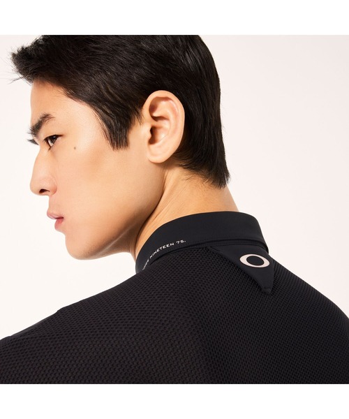 OAKLEY(オークリー)の「オークリ― SKULL SYNCHRO HALVE HYBRID SHIRT / POLO SHIRT ポロシャツ/ GOLF ゴルフ/OAKLEY(シャツ/ブラウス・メンズ・ブラック/グレー・XL/L/M/S)」の4枚目の写真