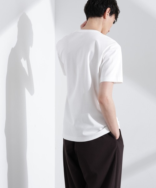 NANO universe（ナノユニバース）の「アンチスメル VネックTシャツ 半袖（Tシャツ/カットソー・メンズ・グレー/ブルーグリーン/ブラック/ホワイト・XL/L/M/S）」の7枚目の写真