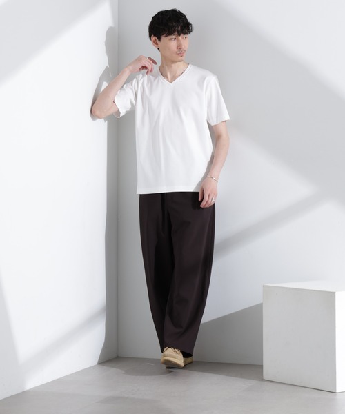 NANO universe（ナノユニバース）の「アンチスメル VネックTシャツ 半袖（Tシャツ/カットソー・メンズ・グレー/ブルーグリーン/ブラック/ホワイト・XL/L/M/S）」の8枚目の写真