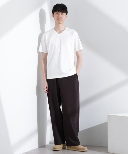 NANO universe（ナノユニバース）の「アンチスメル VネックTシャツ 半袖（Tシャツ/カットソー・メンズ・グレー/ブルーグリーン/ブラック/ホワイト・XL/L/M/S）」の9枚目の写真