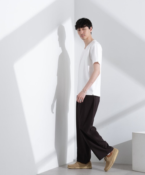 NANO universe（ナノユニバース）の「アンチスメル VネックTシャツ 半袖（Tシャツ/カットソー・メンズ・グレー/ブルーグリーン/ブラック/ホワイト・XL/L/M/S）」の10枚目の写真