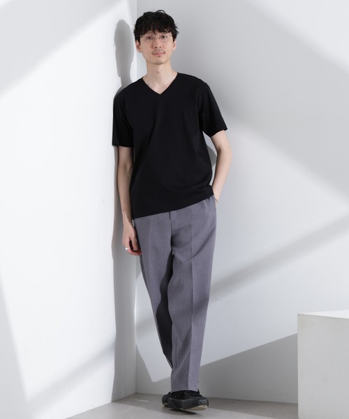 NANO universe（ナノユニバース）の「アンチスメル VネックTシャツ 半袖（Tシャツ/カットソー・メンズ・グレー/ブルーグリーン/ブラック/ホワイト・XL/L/M/S）」の16枚目の写真