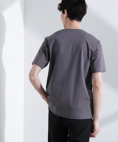 NANO universe（ナノユニバース）の「アンチスメル VネックTシャツ 半袖（Tシャツ/カットソー・メンズ・グレー/ブルーグリーン/ブラック/ホワイト・XL/L/M/S）」の21枚目の写真