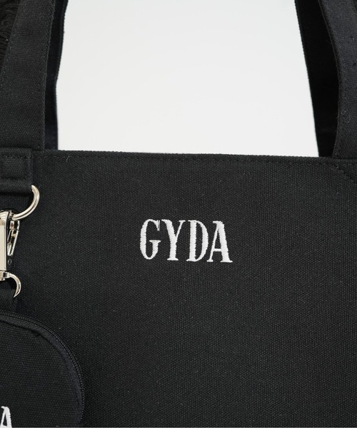 GYDA(ジェイダ)の「【GYDA/ジェイダ】A4対応 500mlペットボトル収納可 フリンジトートバッグ(トートバッグ・レディース・ライトブルー/ブラック/アイボリー・FREE)」の5枚目の写真
