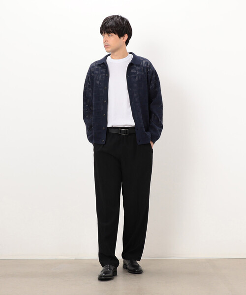 COMME CA ISM(コムサイズム)の「3Dエアートリコット ワイドシェフパンツ(その他パンツ・メンズ・ブラック/オリーブ・MEDIUM/LARGE)」の4枚目の写真