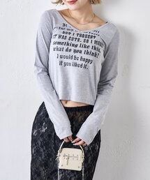 WHO'S WHO gallery | メッセージVネックトップス(Tシャツ/カットソー)