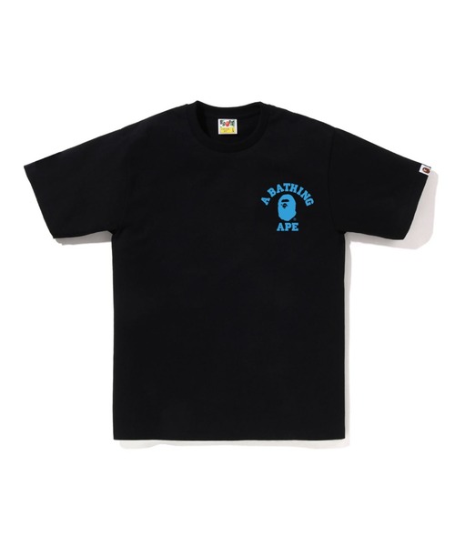 A BATHING APE エイプ CAMO COLLEG Tシャツ ブルー ABC CAMO COLLEGE ATS TEE(Tシャツ/カットソー)|A BATHING