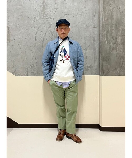 BROOKS BROTHERS(ブルックスブラザーズ)の「リネン/コットン ライトウェイト チョアジャケット(その他アウター・メンズ・クリーム/ブルー・LARGE/SMALL/X-LARGE/MEDIUM)」の22枚目の写真