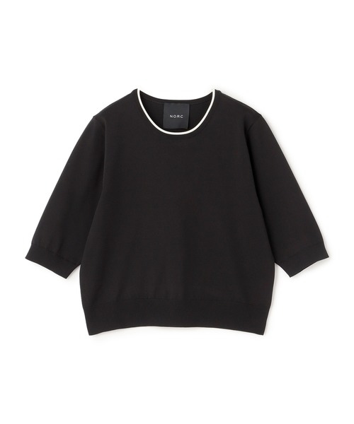 N.O.R.C ハーフスリーブニット【BEAUTY AIRY ハーフスリーブニット【BEAUTY AIRY】 N.O.R.C｜クロスプラス