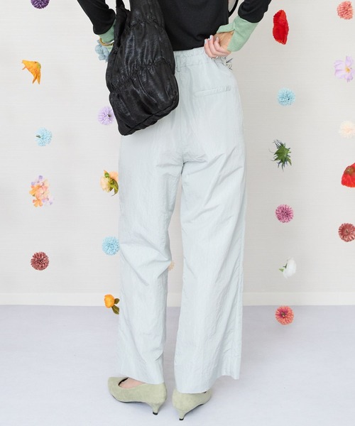 JETSET SOLO PLUS (ジェットセットソロプラス)の「【JETSET SOLO PLUS】グロッシータフタワイドパンツ(その他パンツ・レディース・イエロー/ベージュ/グレイッシュブルー・FREE)」の9枚目の写真