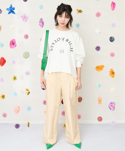 JETSET SOLO PLUS (ジェットセットソロプラス)の「【JETSET SOLO PLUS】グロッシータフタワイドパンツ(その他パンツ・レディース・イエロー/ベージュ/グレイッシュブルー・FREE)」の20枚目の写真