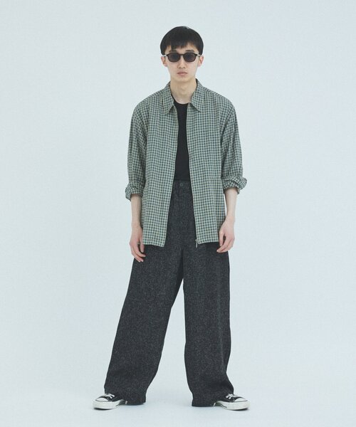 JOURNAL STANDARD(ジャーナルスタンダード)の「サマーツイード モダンワイドスラックス(スラックス・メンズ・チャコールグレー/ブラック/ホワイト系その他・SMALL/MEDIUM/LARGE)」の6枚目の写真