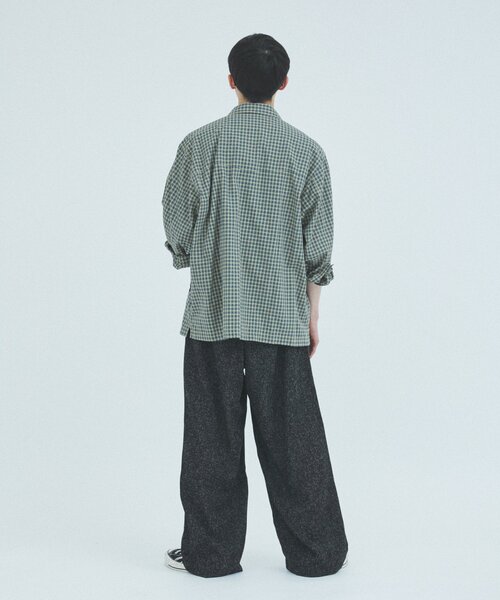 JOURNAL STANDARD(ジャーナルスタンダード)の「サマーツイード モダンワイドスラックス(スラックス・メンズ・チャコールグレー/ブラック/ホワイト系その他・SMALL/MEDIUM/LARGE)」の9枚目の写真