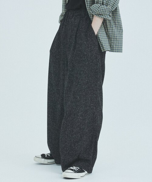 JOURNAL STANDARD(ジャーナルスタンダード)の「サマーツイード モダンワイドスラックス(スラックス・メンズ・チャコールグレー/ブラック/ホワイト系その他・SMALL/MEDIUM/LARGE)」の12枚目の写真
