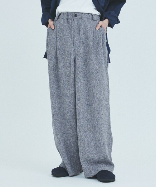 JOURNAL STANDARD(ジャーナルスタンダード)の「サマーツイード モダンワイドスラックス(スラックス・メンズ・チャコールグレー/ブラック/ホワイト系その他・SMALL/MEDIUM/LARGE)」の19枚目の写真