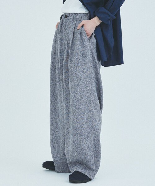 JOURNAL STANDARD(ジャーナルスタンダード)の「サマーツイード モダンワイドスラックス(スラックス・メンズ・チャコールグレー/ブラック/ホワイト系その他・SMALL/MEDIUM/LARGE)」の20枚目の写真