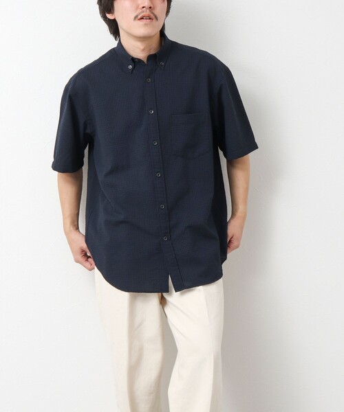 NOLLEY’S（ノーリーズ）の「【PrimeFlex DotAir】《吸水速乾》BDシャツ 25SS（シャツ/ブラウス・メンズ・オレンジ/ネイビー/サックスブルー/チャコールグレー・S/M/L/XL）」の19枚目の写真