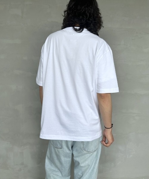 Calvin Klein（カルバン・クライン）の「[Calvin Klein/カルバンクライン] アーカイブ ワンポイントロゴ刺繍Tシャツ（Tシャツ/カットソー・レディース・クリーム/ブラック/ホワイト・S/M/L）」の22枚目の写真