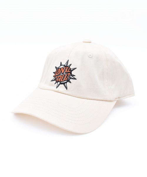 SANTA CRUZ（サンタクルーズ）の「SANTACRUZ/サンタクルーズ キャップ SPIKE DOT 6 PANEL CAP 502252782（キャップ・メンズ・ナチュラル/ブラック/ブラック×ホワイト・FREE）」の3枚目の写真
