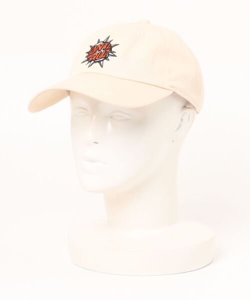 SANTA CRUZ（サンタクルーズ）の「SANTACRUZ/サンタクルーズ キャップ SPIKE DOT 6 PANEL CAP 502252782（キャップ・メンズ・ナチュラル/ブラック/ブラック×ホワイト・FREE）」の5枚目の写真