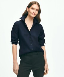 スーピマコットンストレッチ ドレスシャツ Fitted Fit