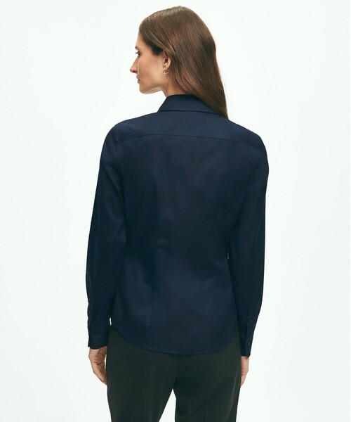 BROOKS BROTHERS(ブルックスブラザーズ)の「スーピマコットンストレッチ ドレスシャツ Fitted Fit(シャツ/ブラウス・レディース・ホワイト/ネイビー/ピンク/ライトブルー・0/4/6/8/2)」の7枚目の写真